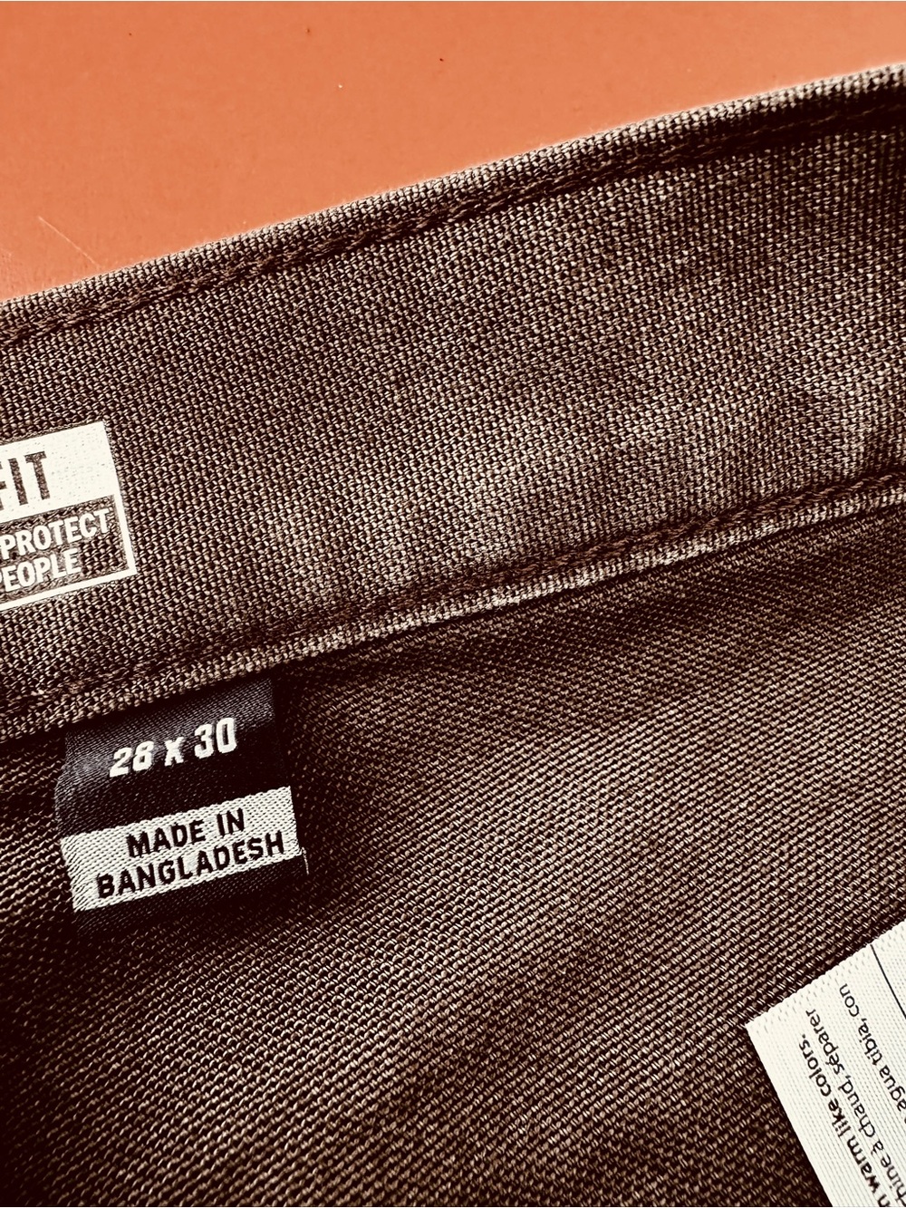NWT-Carhartt Men’s Brown Work Pants - Durable Canvas Utility Trousers 28” x 30” - Picture 4 of 5